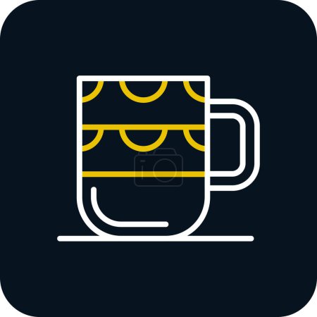 Illustration for Cup web icon simple illustration - Royalty Free Image