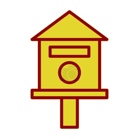 Illustration for Bird house icon vector illustration - Royalty Free Image