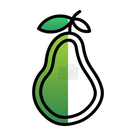 Illustration for Isolated pear icon vector design - Royalty Free Image
