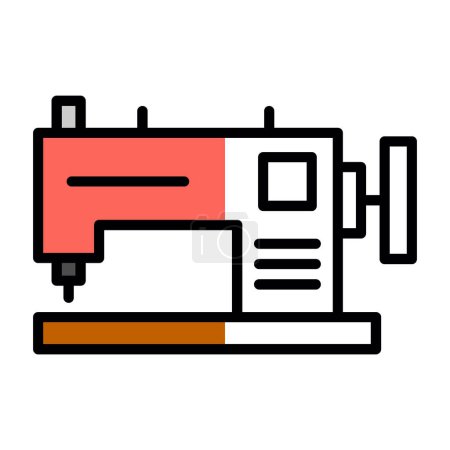 Ilustración de Máquina de coser icono web, ilustración de vectores - Imagen libre de derechos