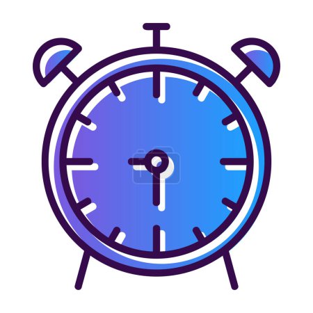 Illustration for Vector alarm clock icon illustration - Royalty Free Image