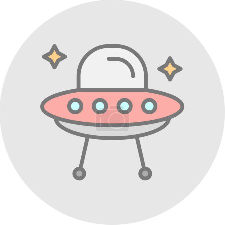 Illustration for Alien. web icon simple illustration - Royalty Free Image