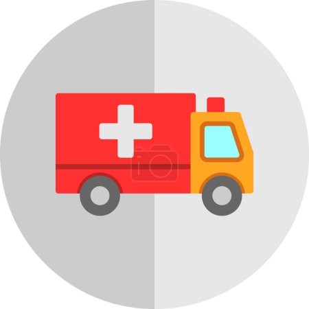 Illustration for Ambulance car  icon simple illustration - Royalty Free Image