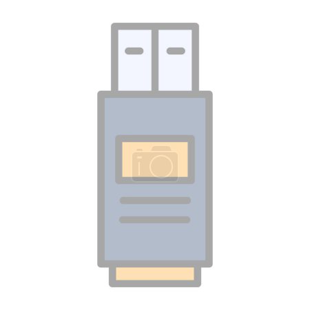 Ilustración de Icono web USB, ilustración vectorial - Imagen libre de derechos