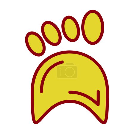 Illustration for Paw web icon, vector illustration - Royalty Free Image