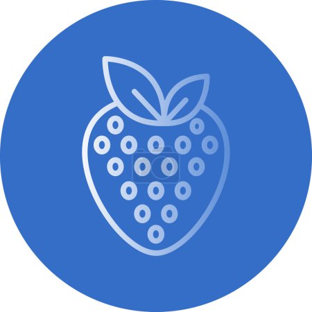 Illustration for Strawberry icon, vector illustration - Royalty Free Image