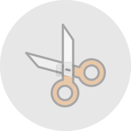 Illustration for Scissors vector icon sign icon illustration - Royalty Free Image