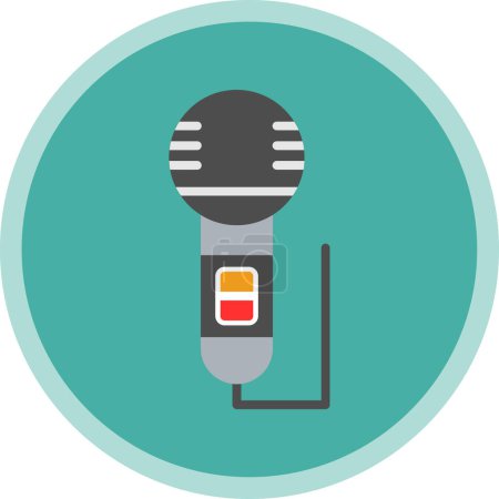 Illustration for Microphone icon vector  illustration - Royalty Free Image