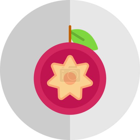 Illustration for Apple icon vector illustration - Royalty Free Image