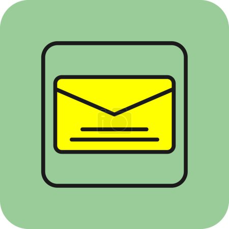 Illustration for Simple letter envelope icon, vector illustration - Royalty Free Image