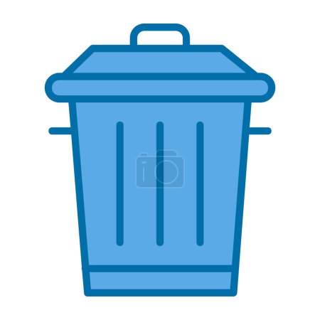 Ilustración de Icono de cubo de basura. ilustración vectorial - Imagen libre de derechos