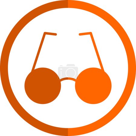 Illustration for Glasses icon, vector illustration - Royalty Free Image