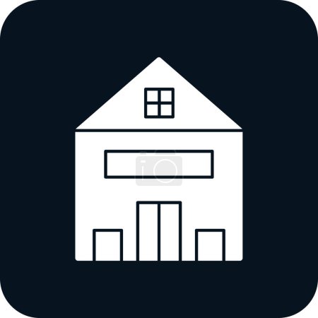 Illustration for Barn building icon vector illustration - Royalty Free Image