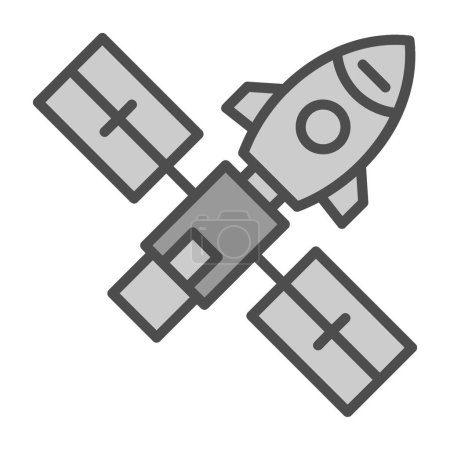 Téléchargez les illustrations : Espace fusée icône vectorielle. style plat - en licence libre de droit