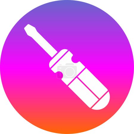 Illustration for Screwdriver tool  icon vector illustration design - Royalty Free Image