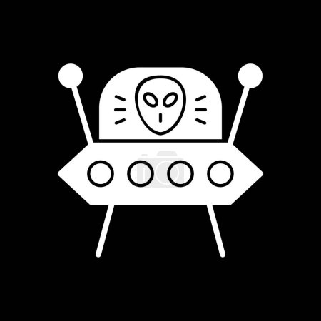 Ilustración de Alien. icono web ilustración simple - Imagen libre de derechos
