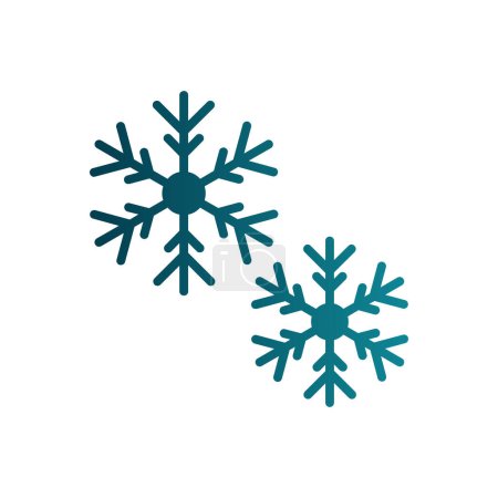 Illustration for Snow web icon, vector illustration - Royalty Free Image