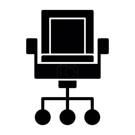 Ilustración de Icono de la silla de oficina vector ilustración - Imagen libre de derechos