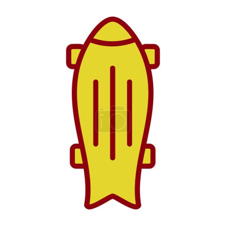 Illustration for Vector illustration of Skateboard modern icon - Royalty Free Image
