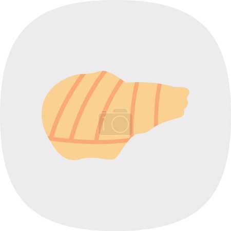 Téléchargez les illustrations : Icône en toile de porc grillée, illustration vectorielle - en licence libre de droit