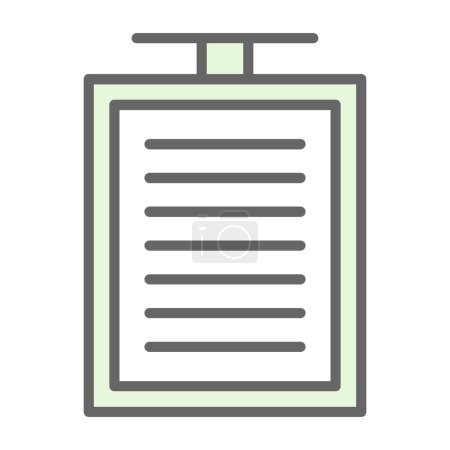 Illustration for Simple flat Clipboard icon vector illustration  design - Royalty Free Image