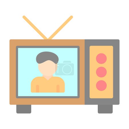 Ilustración de Tv mostrar icono web, vector de ilustración - Imagen libre de derechos