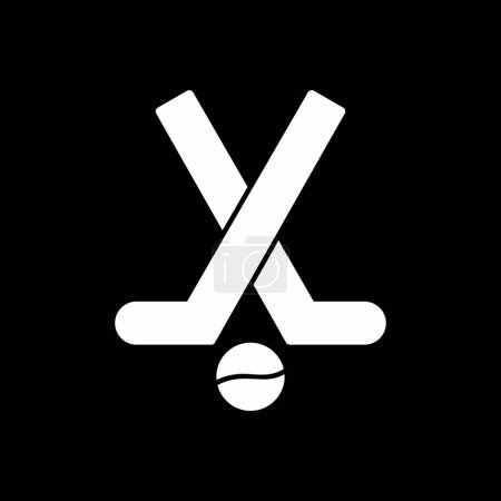 Illustration for Vector illustration of modern Hockey icon - Royalty Free Image