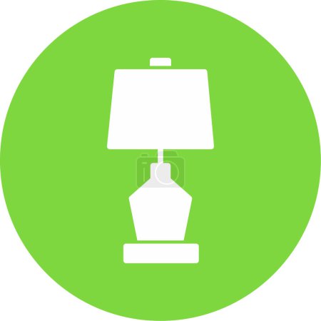 Illustration for Lamp. web icon vector illustration - Royalty Free Image