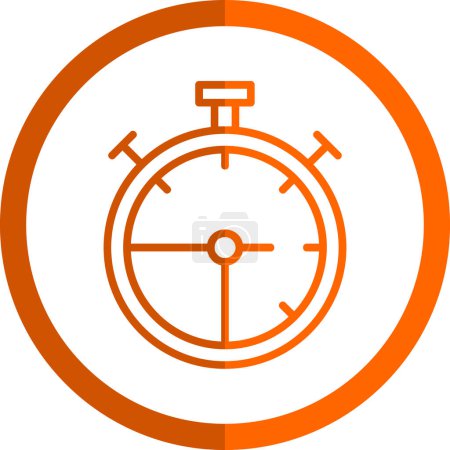 Ilustración de Stopwatch icono web ilustración simple - Imagen libre de derechos