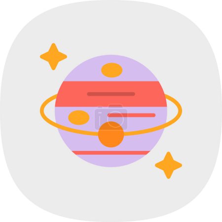 Illustration for Planet icon, vector illustration simple design - Royalty Free Image