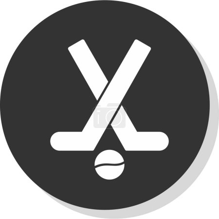 Téléchargez les illustrations : Vector illustration of modern Hockey icon - en licence libre de droit