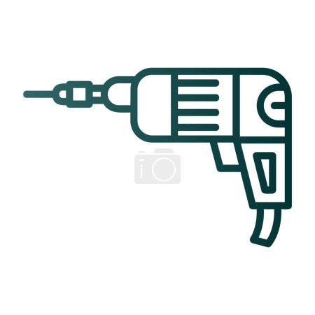 Illustration for Hand drill icon vector illustration - Royalty Free Image