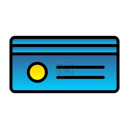 Ilustración de Tarjeta de crédito icono símbolo, vector de ilustración - Imagen libre de derechos