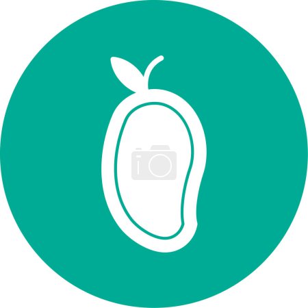 Illustration for Mango exotic fruit icon, vector illustration - Royalty Free Image