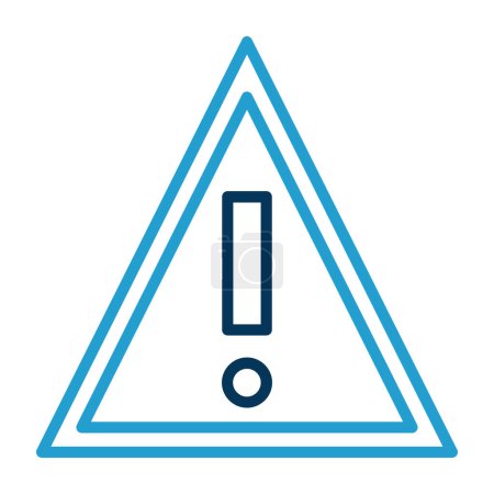 Ilustración de Warning sign. web icon simple illustration - Imagen libre de derechos