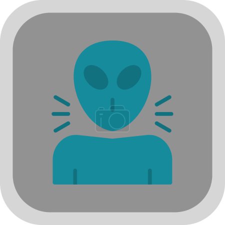 Alien. web icon simple illustration