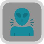 alien. web icon simple illustration 