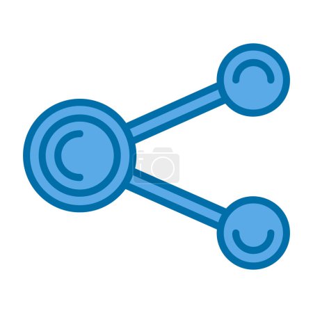 Illustration for Sharing file icon vector graphics - Royalty Free Image