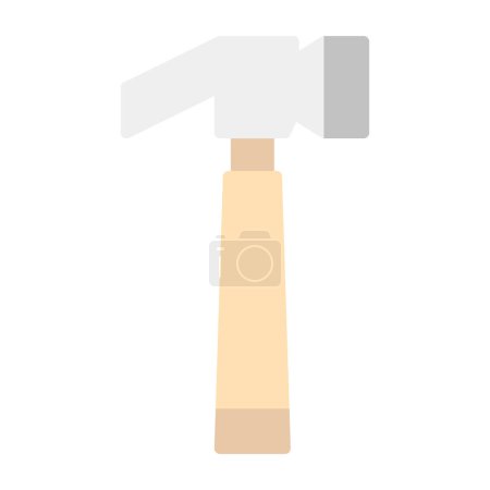 Illustration for Hammer glyph icon vector illustration - Royalty Free Image