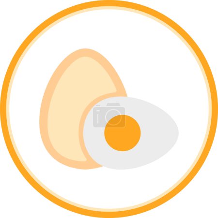Ilustración de Icono de huevos, ilustración vectorial - Imagen libre de derechos