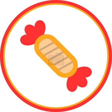 Vector illustration of sweet candy icon
