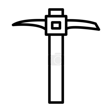 Illustration for Pickaxe icon vector. flat illustration - Royalty Free Image