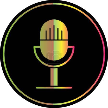 Illustration for Microphone. web icon simple illustration - Royalty Free Image