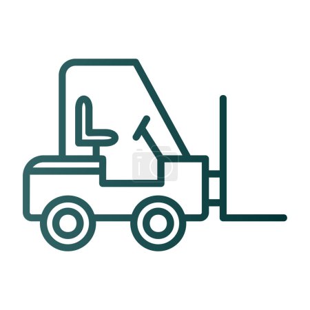 Ilustración de Vector illustration of Forklift icon - Imagen libre de derechos