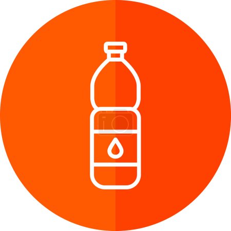Ilustración de Botella de agua icono vector ilustración diseño - Imagen libre de derechos