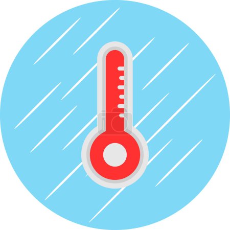 Ilustración de Icono de temperatura. ilustración simple del icono del vector del termómetro - Imagen libre de derechos