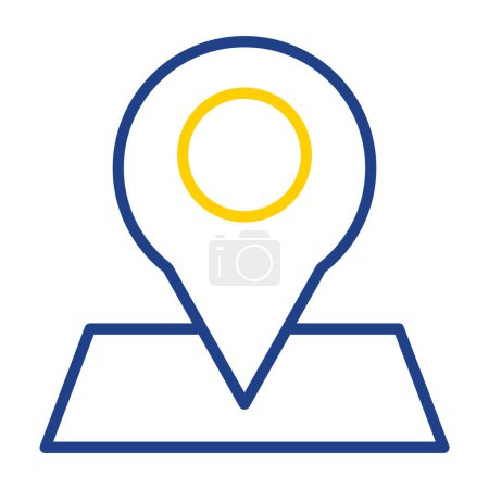 Ilustración de Icono de pin de ubicación, ilustración vectorial - Imagen libre de derechos