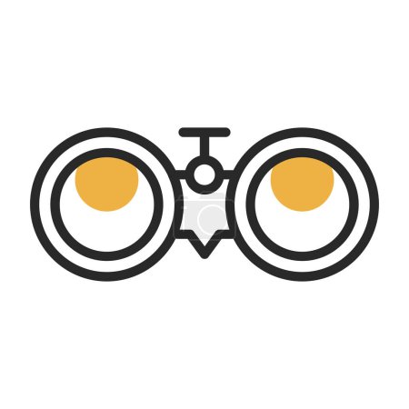 Illustration for Binoculars icon, vector illustration simple design - Royalty Free Image