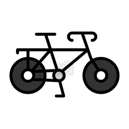 Illustration for Graphic flat bicycle icon, vector illustration - Royalty Free Image