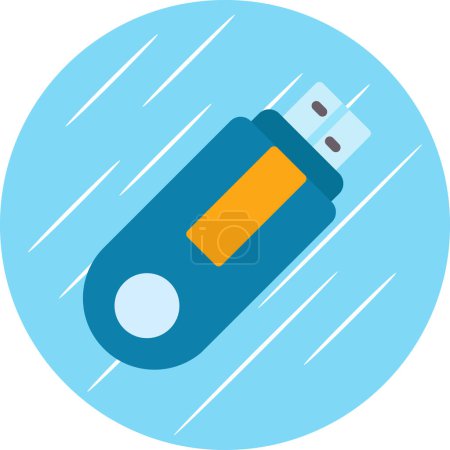 Ilustración de Icono web USB, ilustración vectorial - Imagen libre de derechos